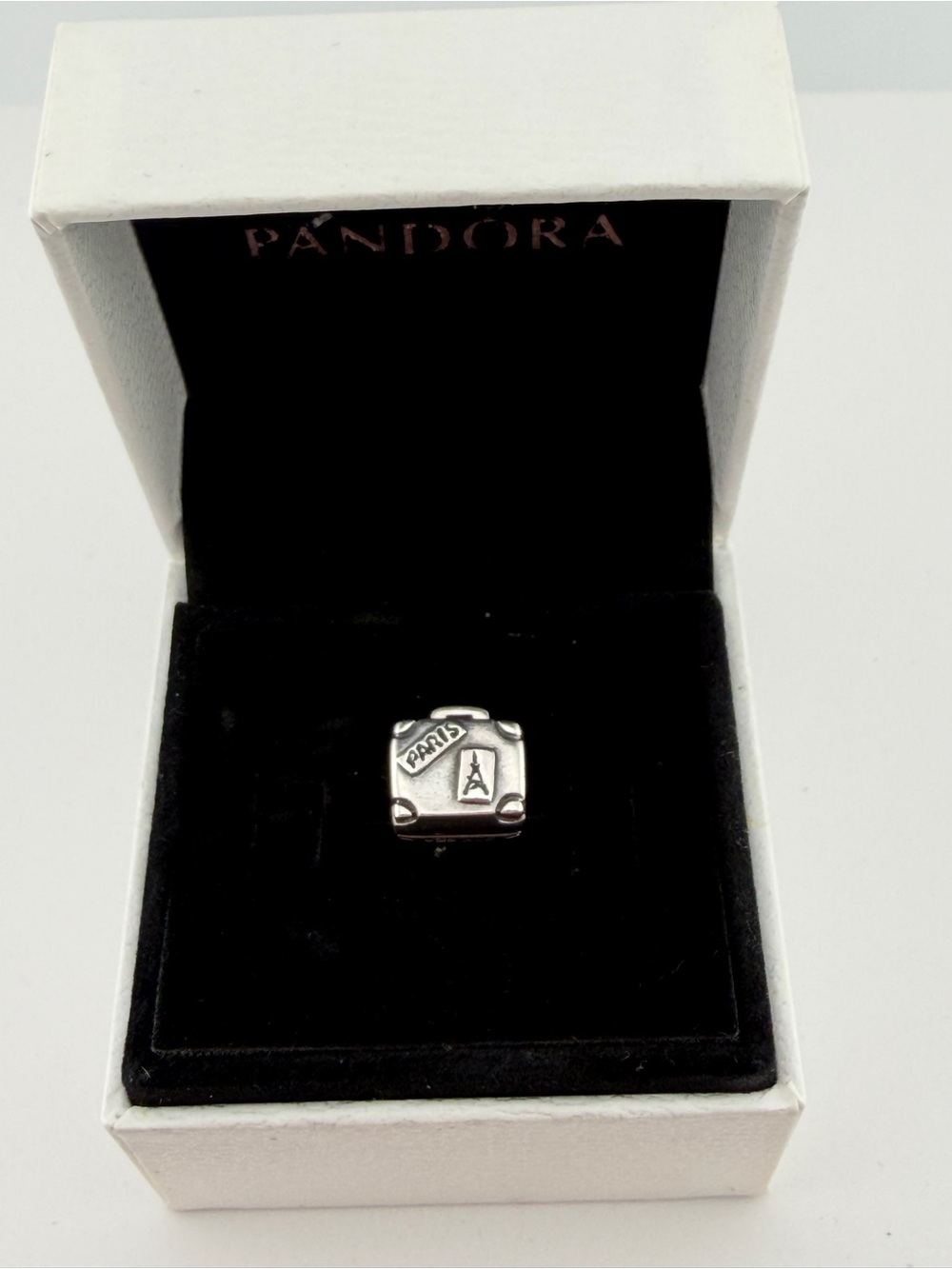 Pandora Silver Paris Suitcase Charm